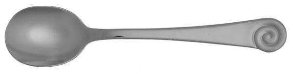 Ammonite Bright (Stainless) Round Bowl Soup Spoon (Cream Soup) HC