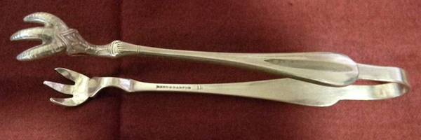 12 (Silverplate) Sugar Tongs