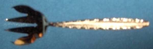 RLN9 (Gold Electroplate) Medium Solid Cold Meat Serving Fork