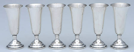 14 (Sterling, Hollowware) Cordial Cup - Set of 6