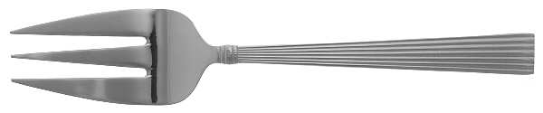 Silver Strands (Stainless) Medium Solid Cold Meat Serving Fork