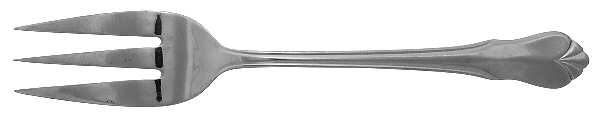 R1V2 (Stainless) Medium Solid Cold Meat Serving Fork