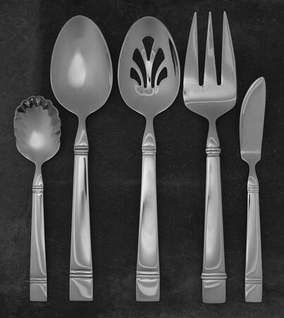 Duxbury (Stainless) 5 Piece Hostess Set
