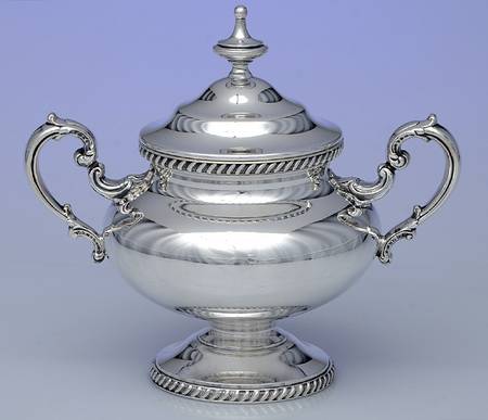 5200A-Plain (Silverplate, Hollwware) Sugar Bowl & Lid
