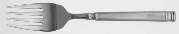 Rochelle Frost (Stainless) Medium Solid Cold Meat Serving Fork