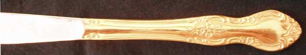 Candace-Andrea (Gold Electroplate Modern Solid Knife