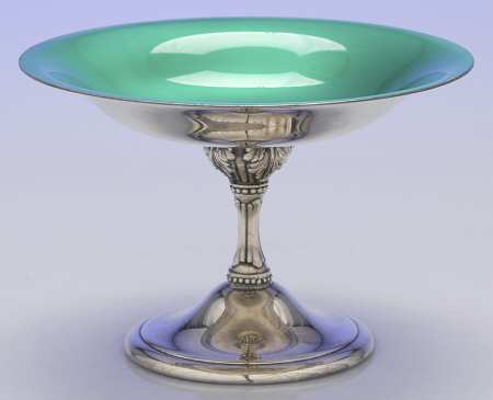 141 (Silverplate, Hollowware) Round Compote (Height X Width)