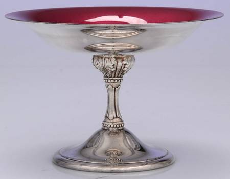 141 (Silverplate, Hollowware) Round Compote (Height X Width)