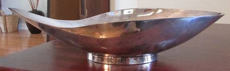 68 (Silverplate, Hollowware) Large Silverplate Bon Bon Bowl