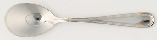 RBL27 (Stainless, Gold Accent) Sugar Spoon