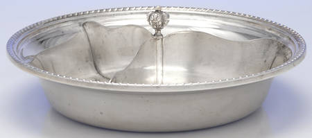 2846 (Sterling, Hollowware) 3 Part Round Divided Vegetable, No Lid