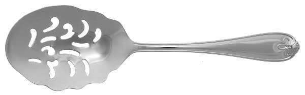Ribbon Crest (Stainless) Solid Macaroni Server by Reed & Barton