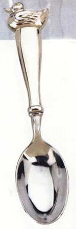 Farmyard Friends Coll (Silverplate) Straight Handle Baby Spoon