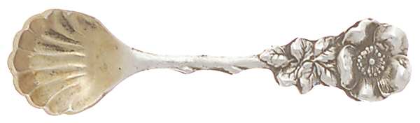 Harlequin (Sterling) Individual Salt Spoon