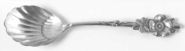 Harlequin (Sterling) Sugar Shell Spoon