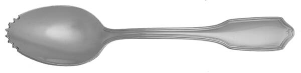 Regent Scroll (Stainless) Fruit/Orange Spoon Individual, Serrated Bowl HC