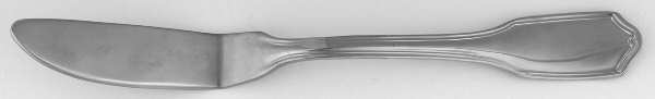 Regent Scroll (Stainless) Flat Handle Master Butter Knife