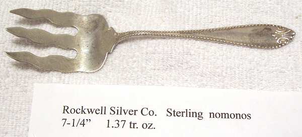 RCV1 (Sterling) Small Solid Cold Meat Serving Fork