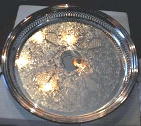 410 (Silverplate, Hollowware) Silverplate Gallery Tray