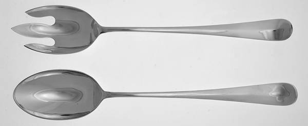 RAM9 (Silverplate) Large Solid, 2-Piece Dressing Serving Set