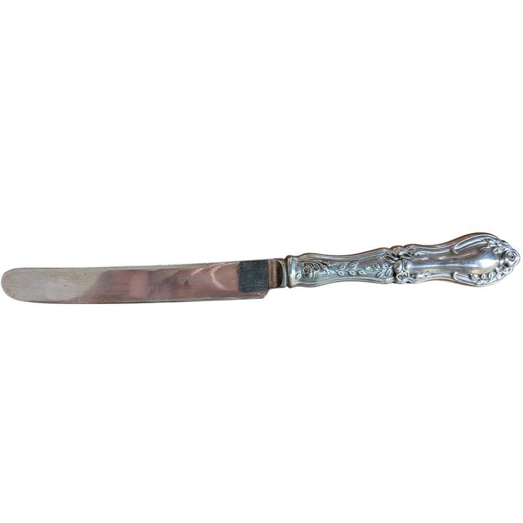 RKF1 (Sterling) Orange Knife with Silverplate Blade