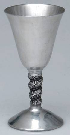 Pewter Hollowware Wine Goblet