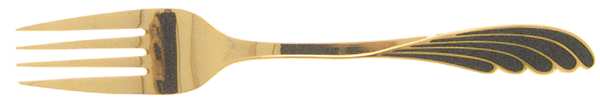 Wave Golden Black (Stainless) Individual Salad Fork