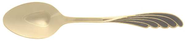 Wave Golden Black (Stainless) Teaspoon by Ranmaru