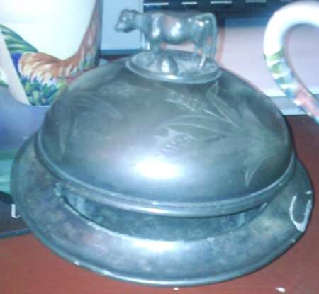 3646 (Silverplate, Hollowware) Round Covered Butter