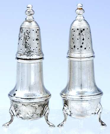 2955 (Sterling, Hollowware) Salt and Pepper Set