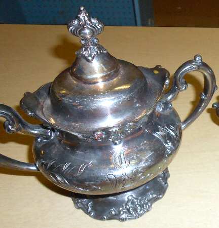 3702 (Silverplate, Hollowware) Sugar Bowl & Lid
