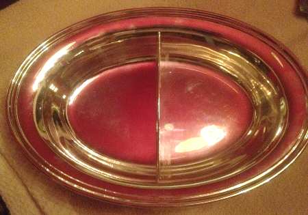 207 (Silverplate, Hollowware) Double Oval Vegetable No Lid
