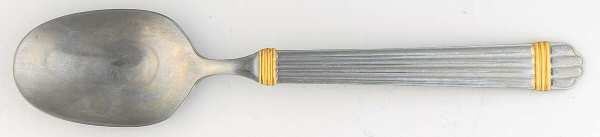 Esprit-Gold (Stainless, Gold Accent, 4 Ribs) Place/Oval Soup Spoon