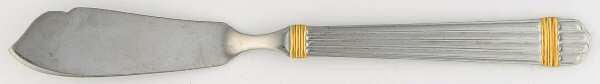 Esprit-Gold (Stainless, Gold Accent, 4 Ribs) Flat Handle Master Butter Knife