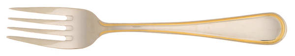 Ascot-Gold Accent (Stainless) Individual Salad Fork
