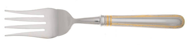 Ascot-Gold Accent (Stainless) Cold Meat Fork Large, Stainless Tines HC