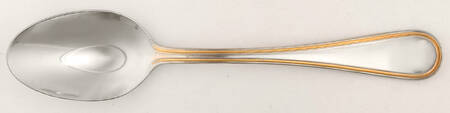 Ascot-Gold Accent (Stainless) Solid Serving Spoon
