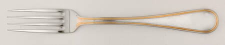 Ascot-Gold Accent (Stainless) Solid Serving Fork by Ricci (Argentieri)