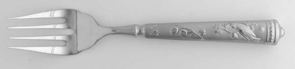 Audubon's Bird of Paradise (Stainless) Serving Fork with Stainless Tines