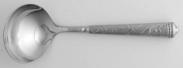 Audubon's Bird of Paradise (Stainless) Hollow Handle Gravy Ladle with Stainless Bowl by Ricci (Argentieri)