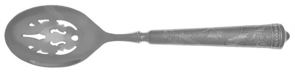 Audubon's Bird of Paradise (Stainless) Pierced Serving Spoon with Stainless Bowl
