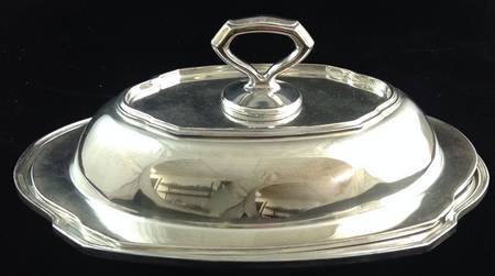 4040 (Silverplate, Hollowware) Oval Covered Vegetable
