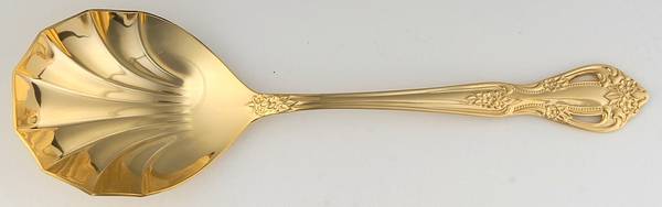 Chambley Gold (Gold Electroplate) Solid Serving Spoon
