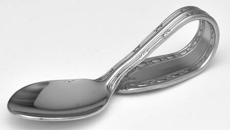 Marie Antoinette (Stainless) Baby Spoon with Curved Handle HC