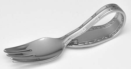 Marie Antoinette (Stainless) Baby Fork with Curved Handle HC