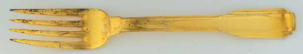 Art Deco (Gold Electroplate) Individual Salad Fork