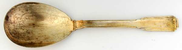 Art Deco (Gold Electroplate) Solid Rice/Potato Spoon