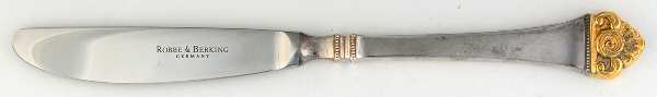 Rosenmuster (Sterling-Gold Accent) Modern Hollow Knife