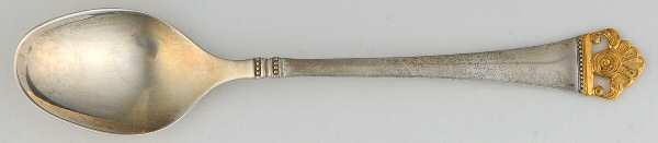 Rosenmuster (Sterling-Gold Accent) Teaspoon