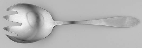 RDS290 (Silverplate) Solid Salad Serving Fork
